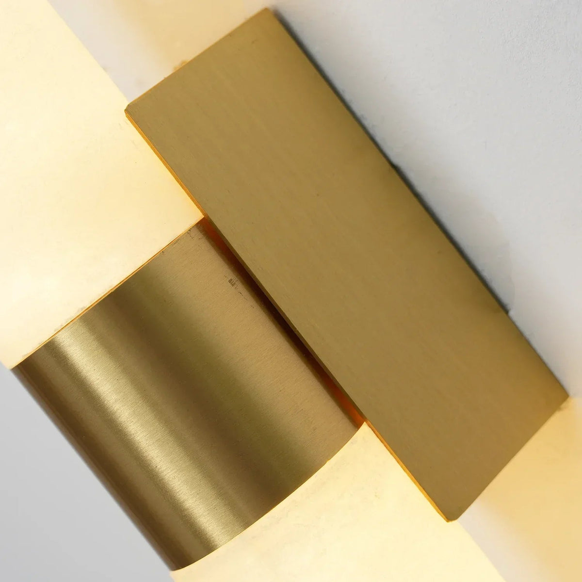 Line Cylindrical Wall Light in alabaster for Hallway by AUVIELIGHT