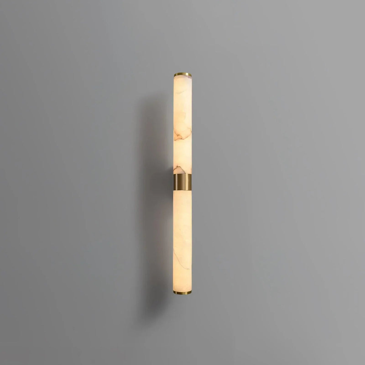 Line Cylindrical Wall Light in alabaster for Hallway by AUVIELIGHT