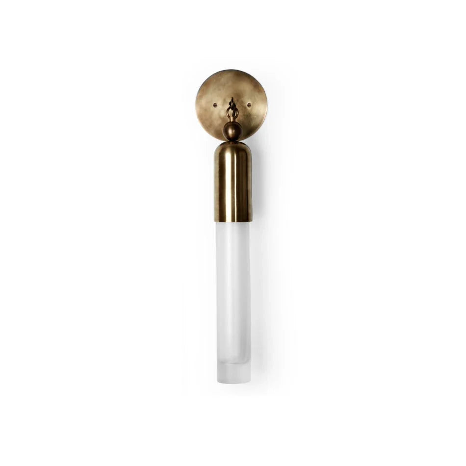 Cylindrical Wall Light in frosted for Hallway by AUVIELIGHT