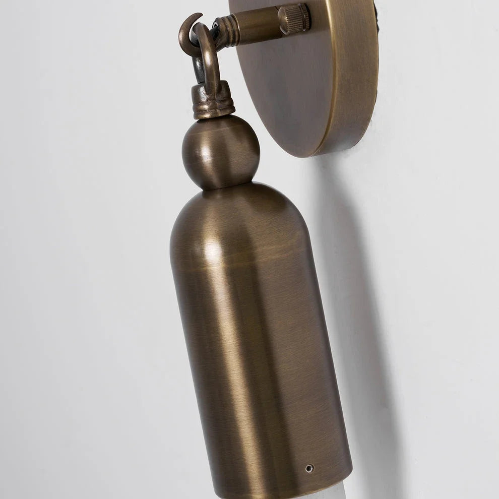 Cylindrical Wall Light in frosted for Hallway by AUVIELIGHT