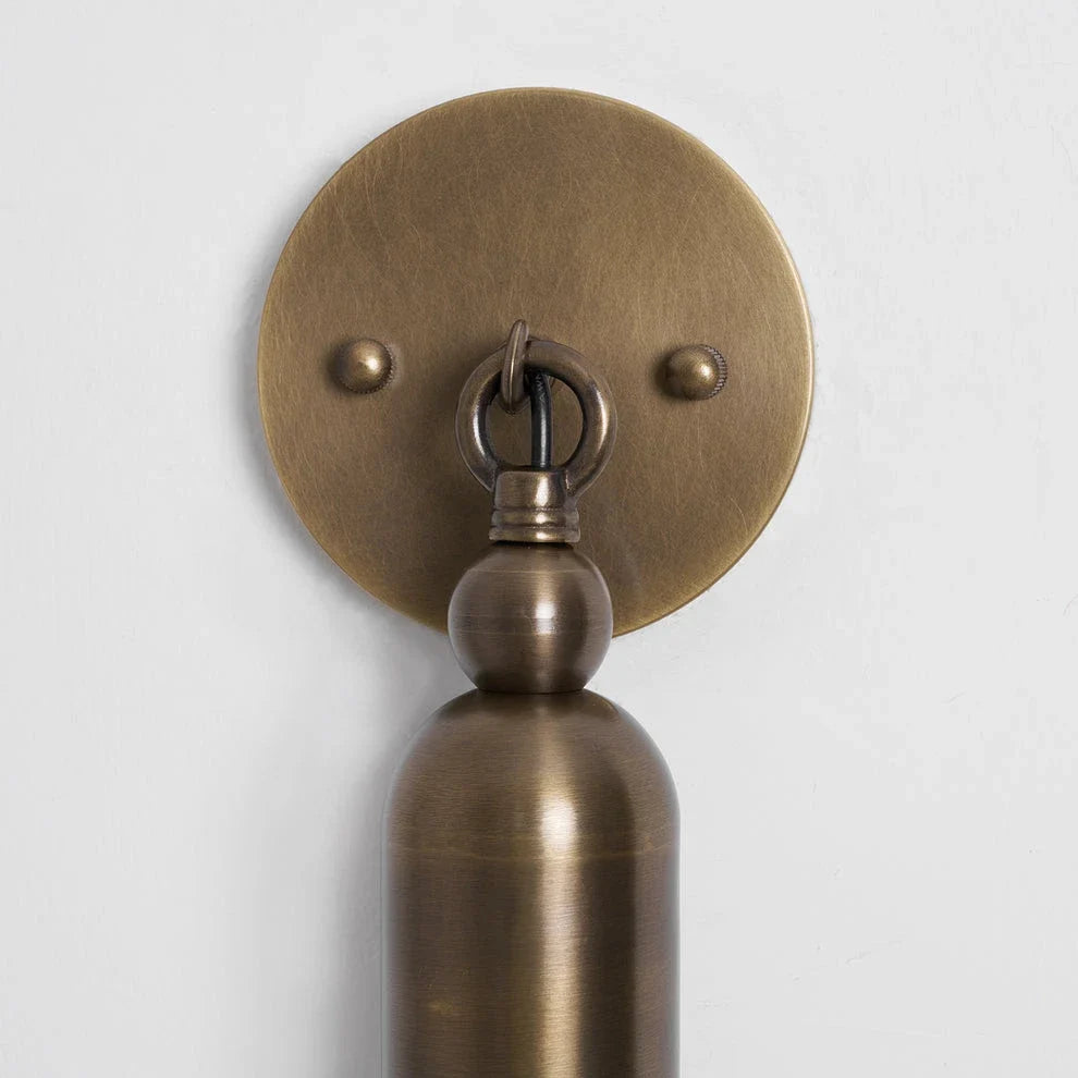 Cylindrical Wall Light in frosted for Hallway by AUVIELIGHT