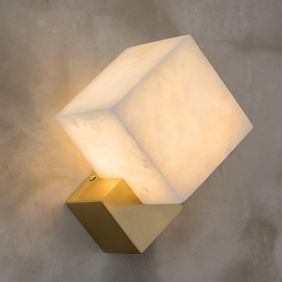 Diamond Wall Sconce in alabaster for Hallway by AUVIELIGHT