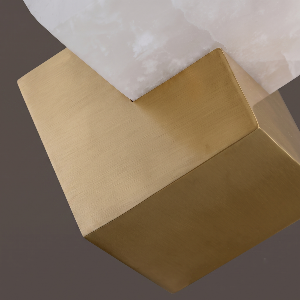 Diamond Wall Sconce in alabaster for Hallway by AUVIELIGHT