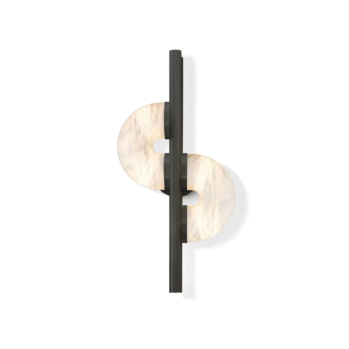 Dolly Geometric Wall Sconce in alabaster for Hallway by AUVIELIGHT