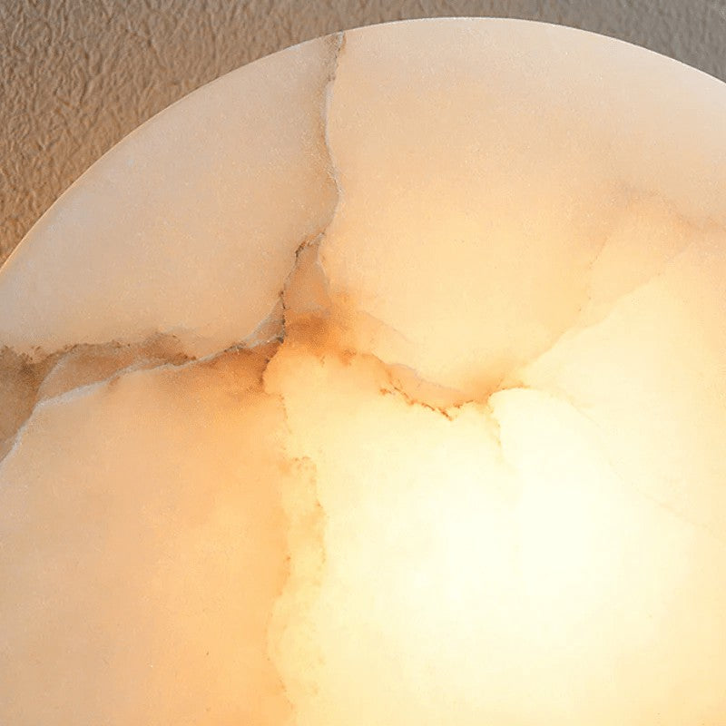 Dolly Wall Sconce in alabaster for Hallway by AUVIELIGHT