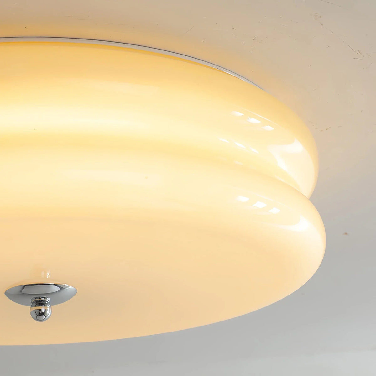 Disc Flush Mount in metal for Low Ceilings by AUVIELIGHT