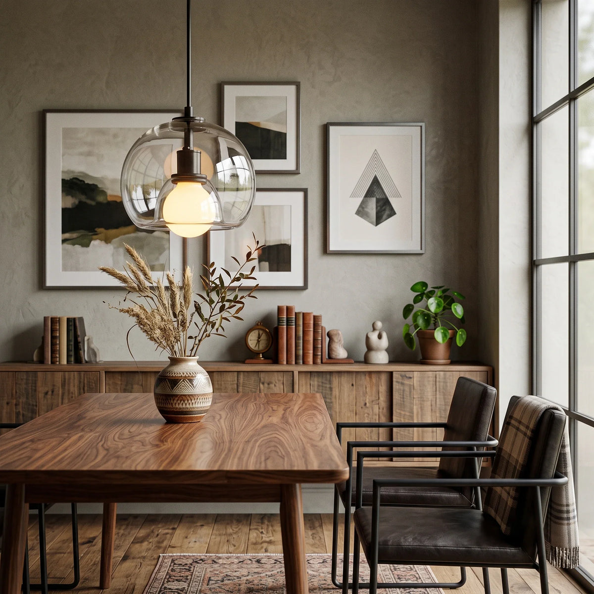 Layer Pendant Light in glass for Kitchen Island by AUVIELIGHT