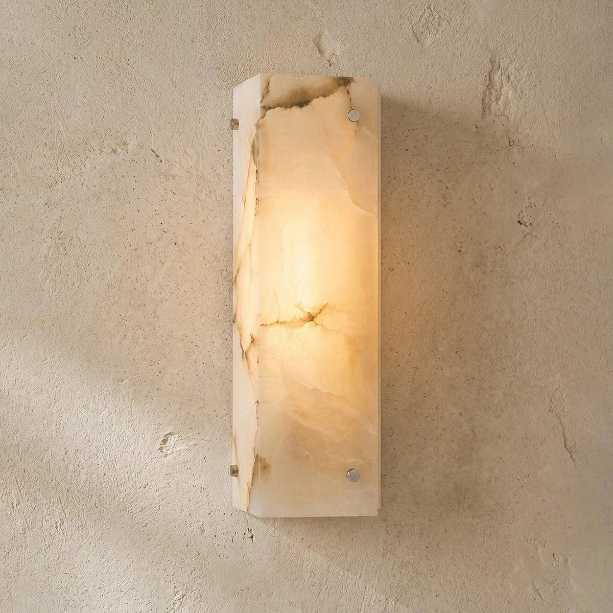 Aurelia Panel Wall Light in alabaster for Hallway by AUVIELIGHT