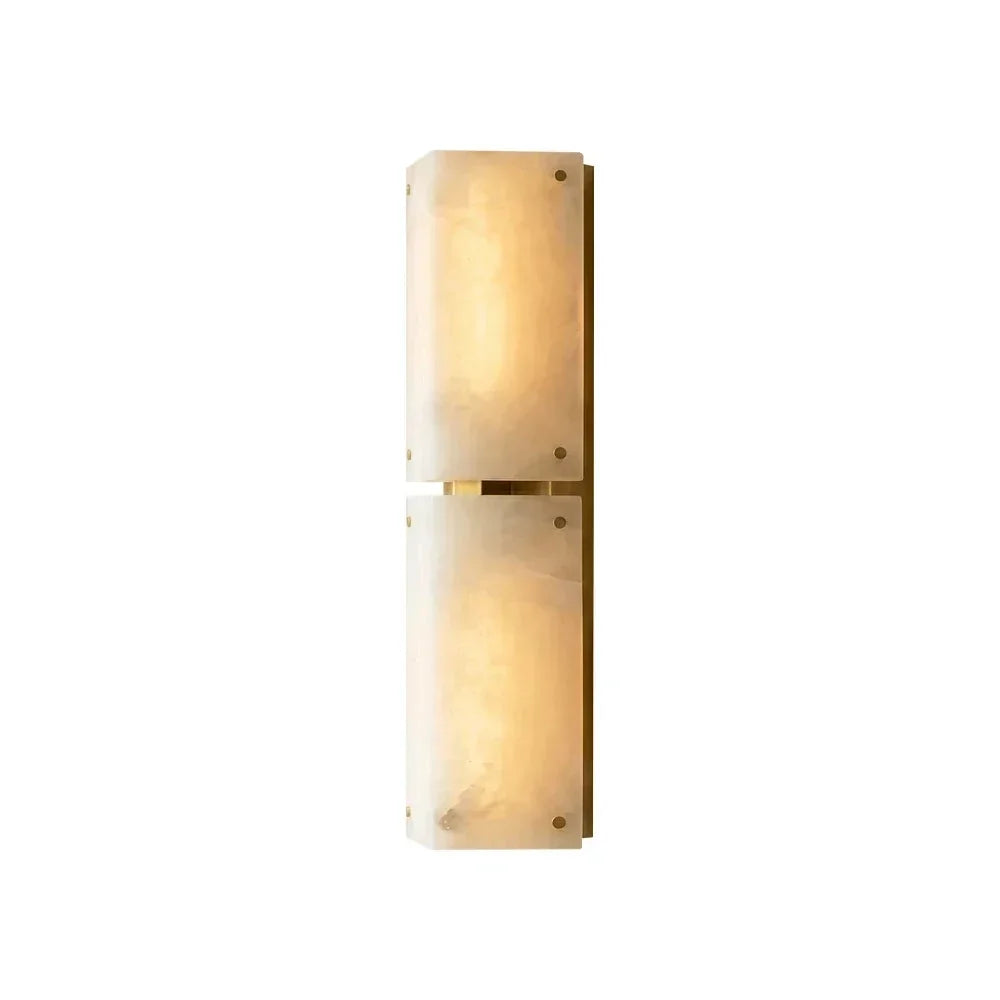 Aurelia Panel Wall Light in alabaster for Hallway by AUVIELIGHT