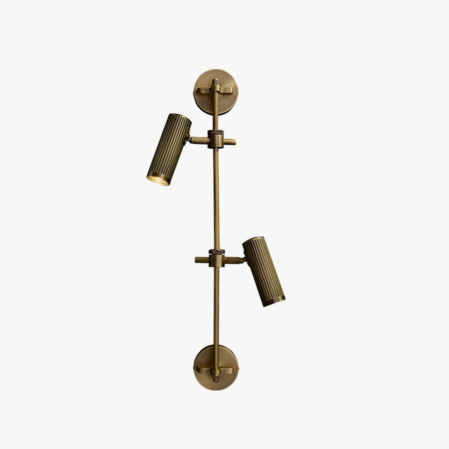 Head Spot Dual Wall Sconce in brass for Hallway by AUVIELIGHT