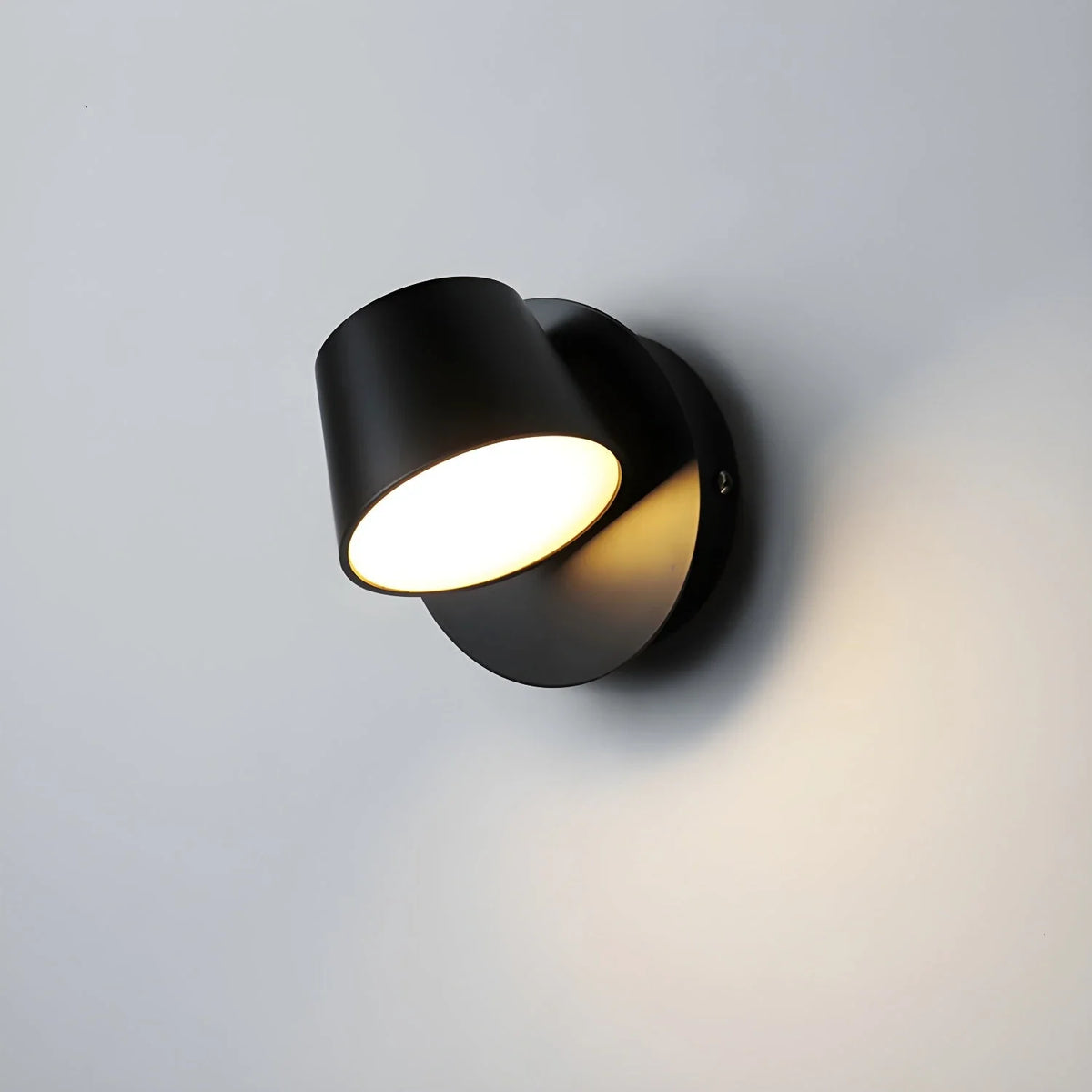 Head Dual Wall Sconce in metal for Hallway by AUVIELIGHT, 1-Light: ∅ 4.7" x H 4.7" / Black & Warm Light / AU Plug and 3 other sizes