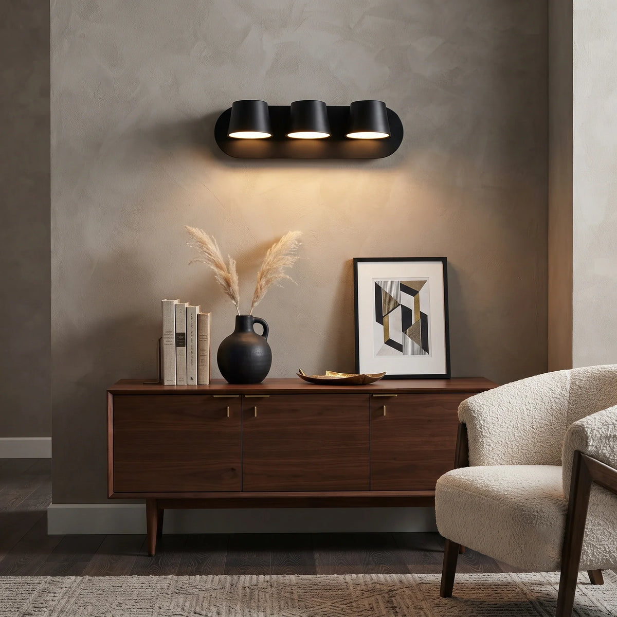 Head Dual Wall Sconce in metal for Hallway by AUVIELIGHT