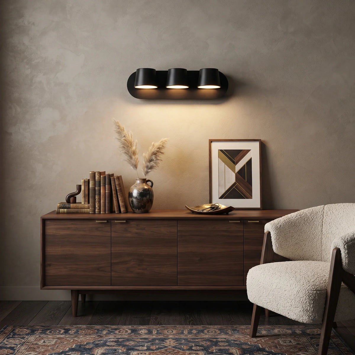 Head Dual Wall Sconce in metal for Hallway by AUVIELIGHT