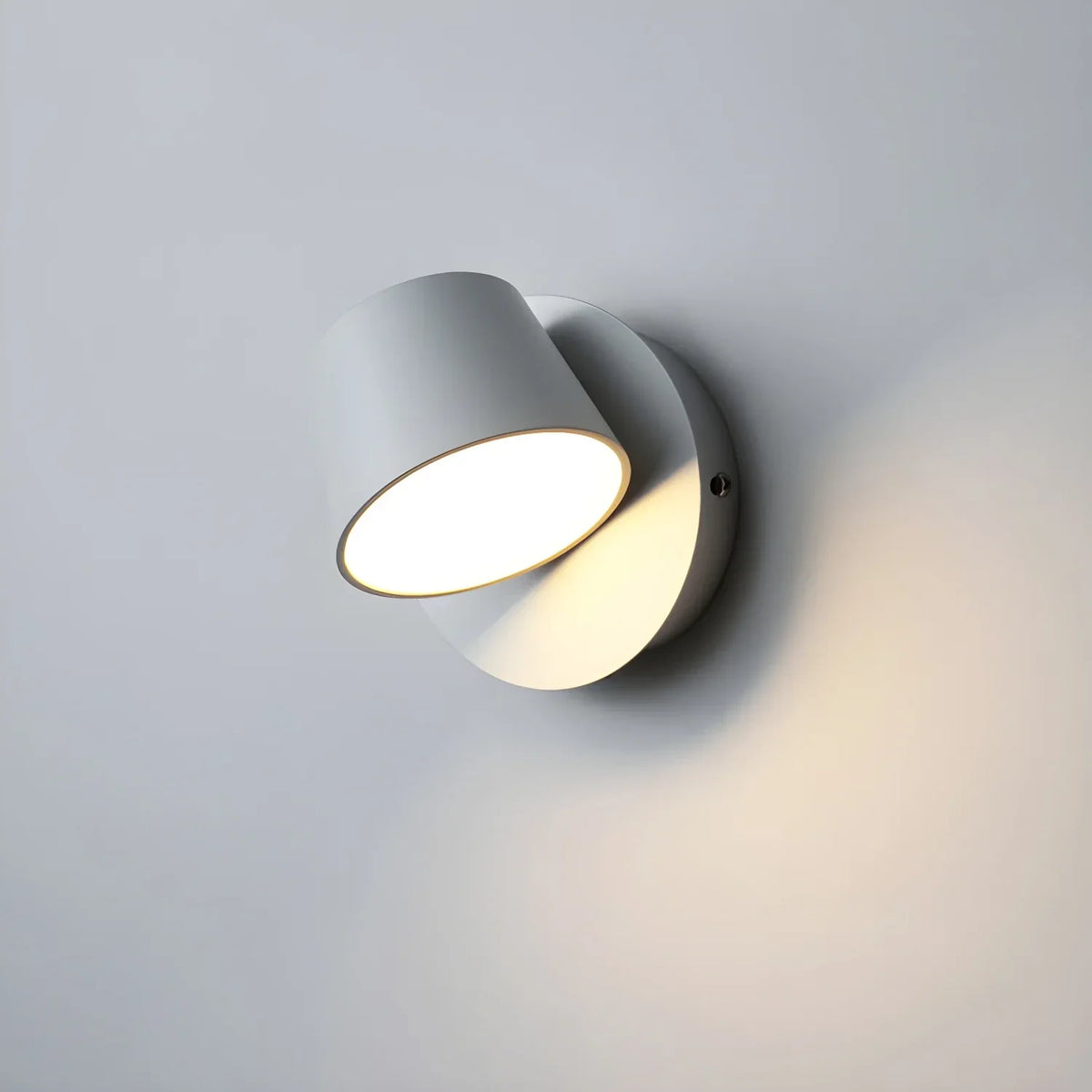 Head Dual Wall Sconce in metal for Hallway by AUVIELIGHT, 1-Light: ∅ 4.7" x H 4.7" / White & Warm Light / AU Plug and 3 other sizes