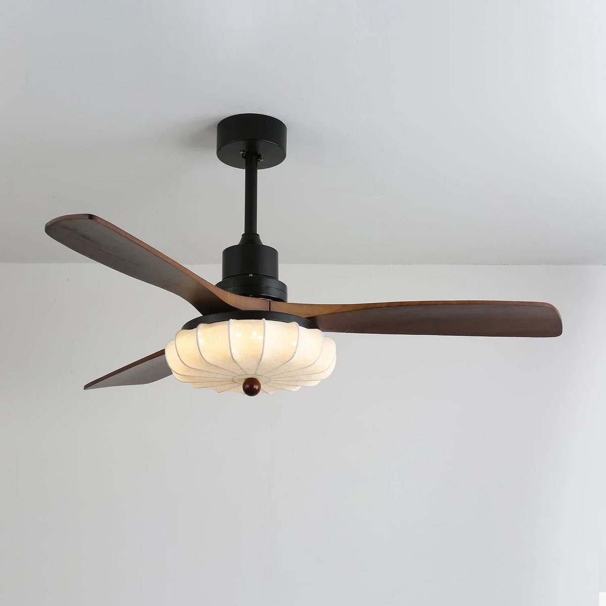 Elira Fabric Flower Ceiling Fan Light for Living Room by AUVIELIGHT