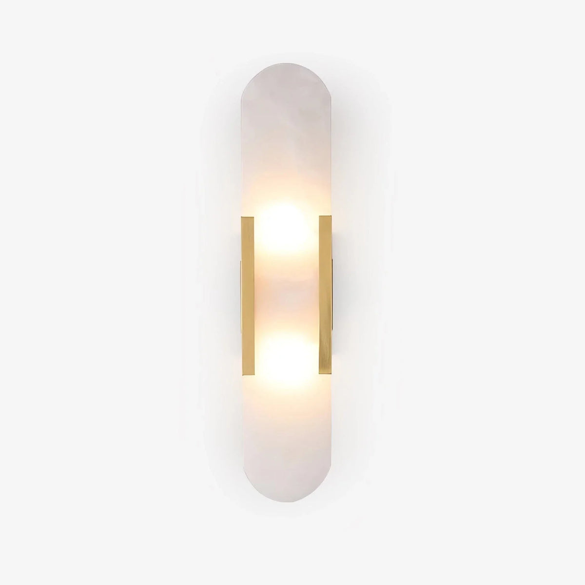 Elongated Wall Sconce in alabaster for Hallway by AUVIELIGHT
