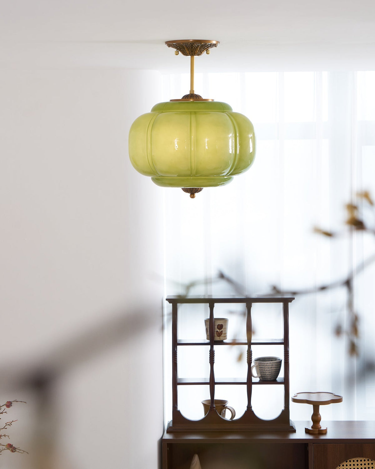 Vintage Ceiling Light in glass for Living Room by AUVIELIGHT