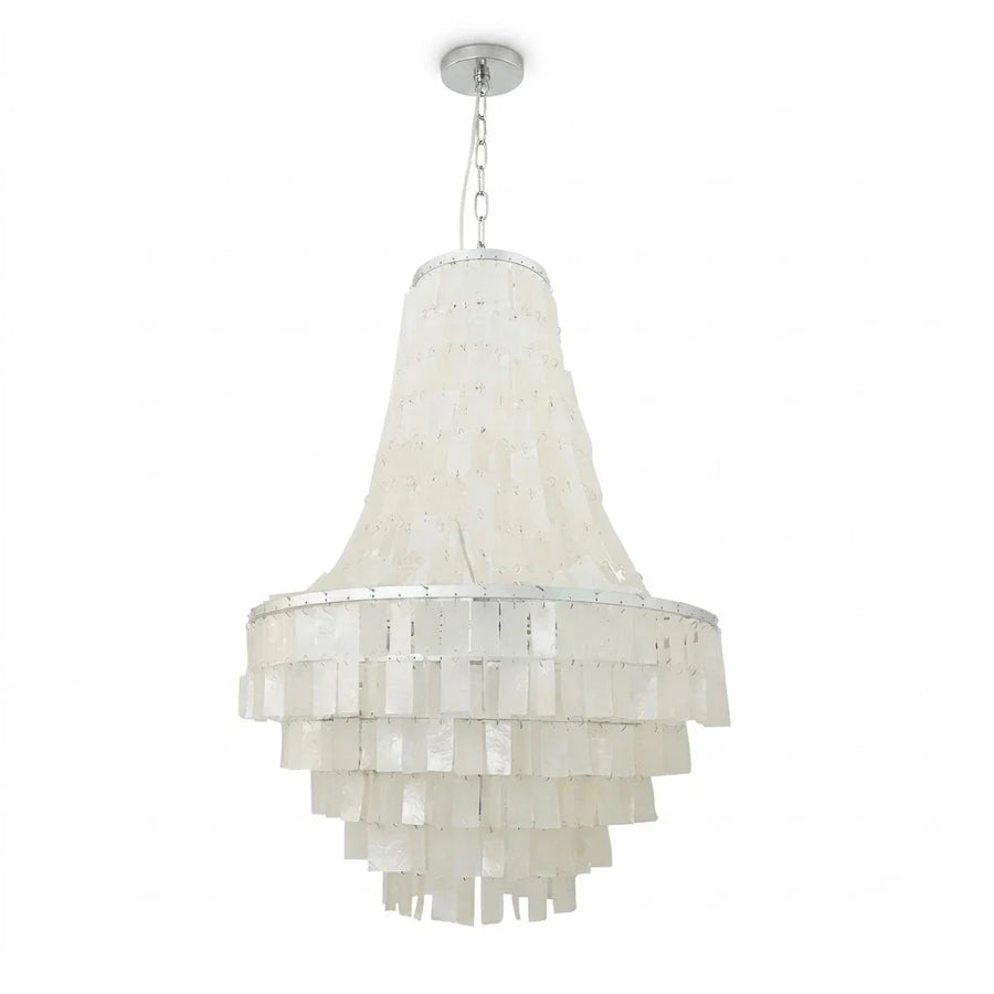 Empire Capiz Shell Chandelier for Dining Room by AUVIELIGHT