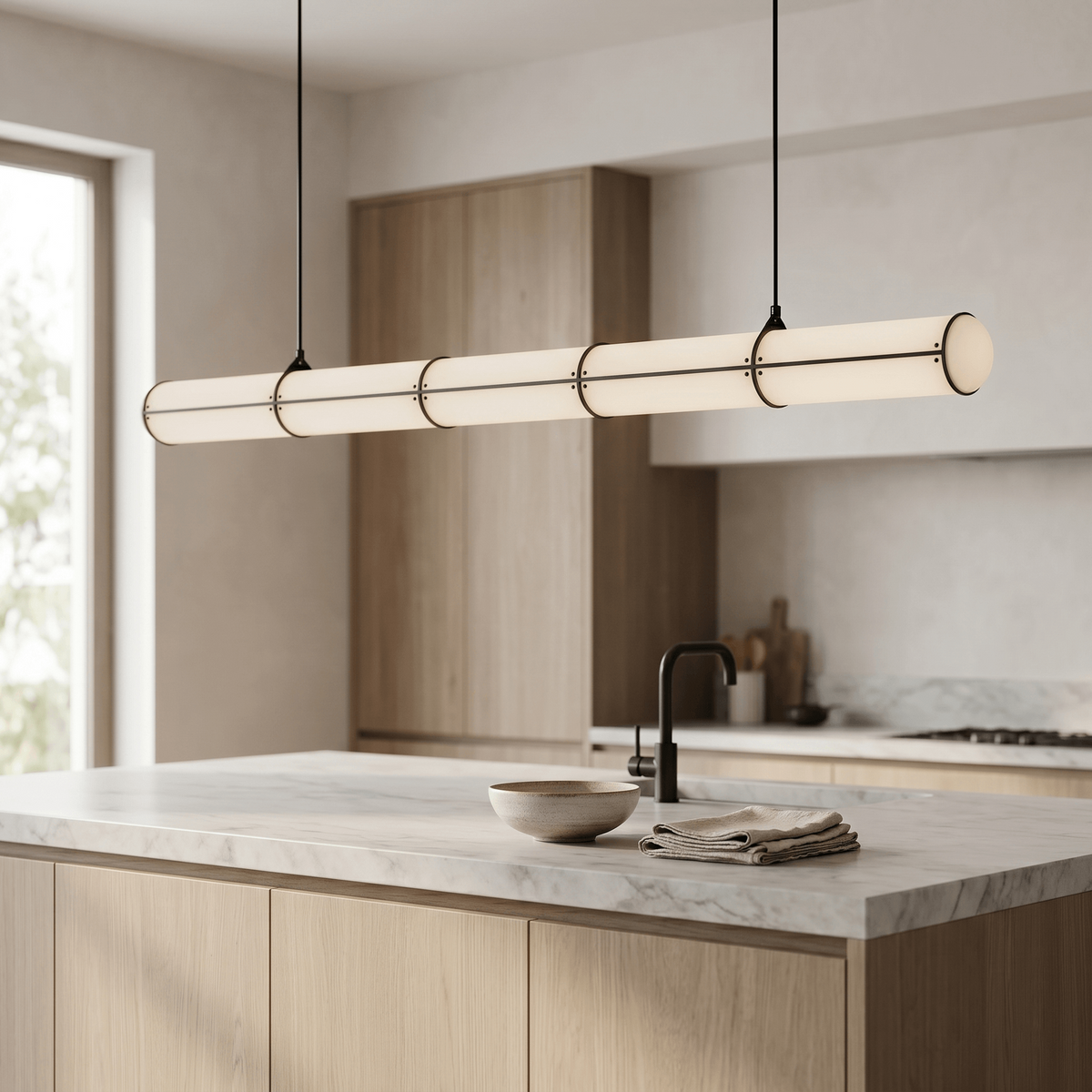 Endless Pendant Light for Kitchen Island by AUVIELIGHT