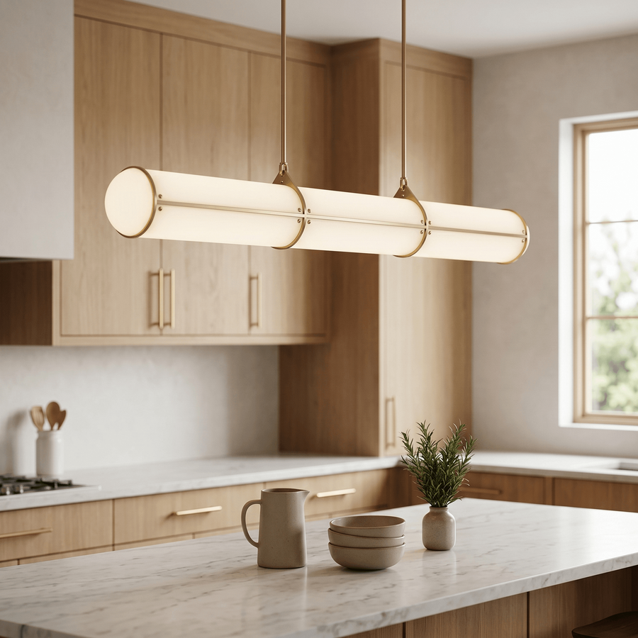 Endless Pendant Light for Kitchen Island by AUVIELIGHT