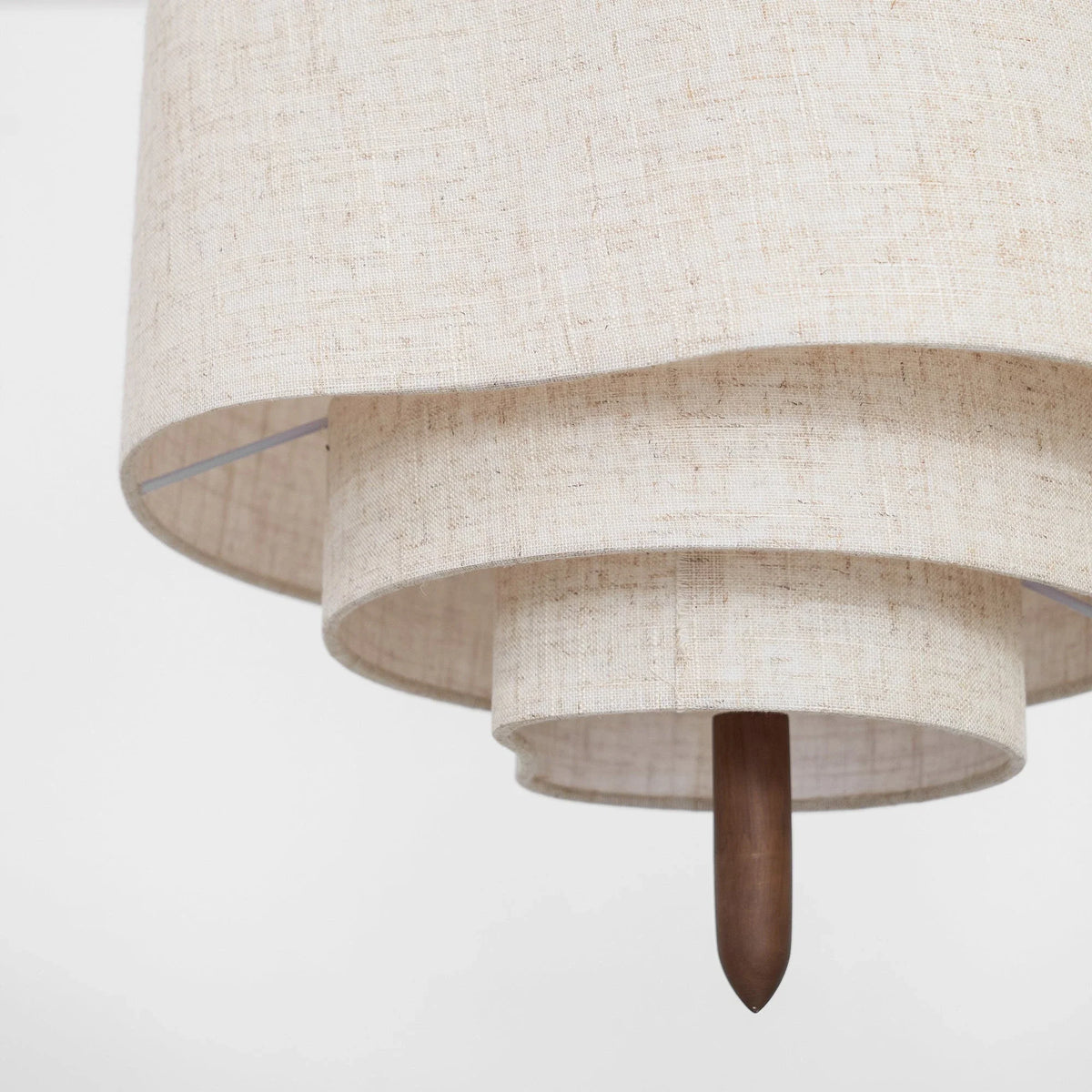 Fabric Pendant Light in wood for Kitchen Island by AUVIELIGHT