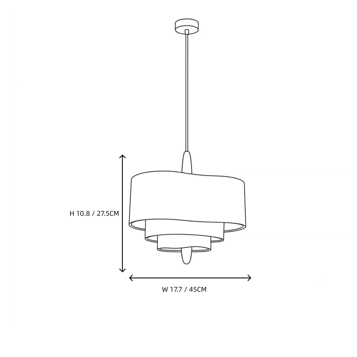Fabric Pendant Light in wood for Kitchen Island by AUVIELIGHT