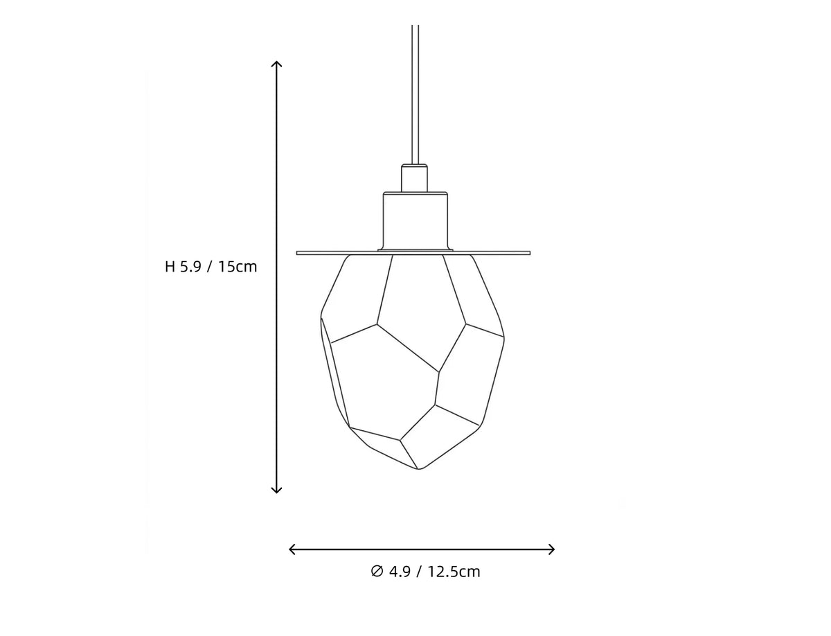 Faceted Pendant Light in alabaster for Kitchen Island by AUVIELIGHT
