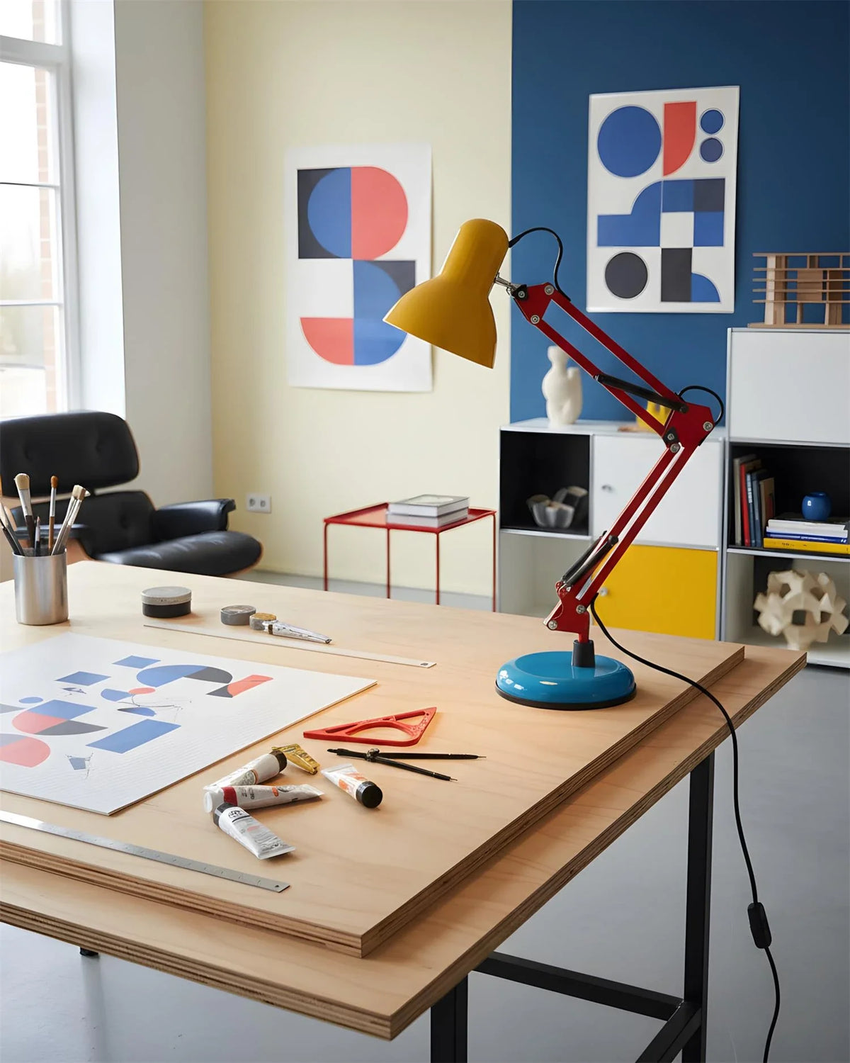 Flexo Memphis Table Lamp for Living Room by AUVIELIGHT