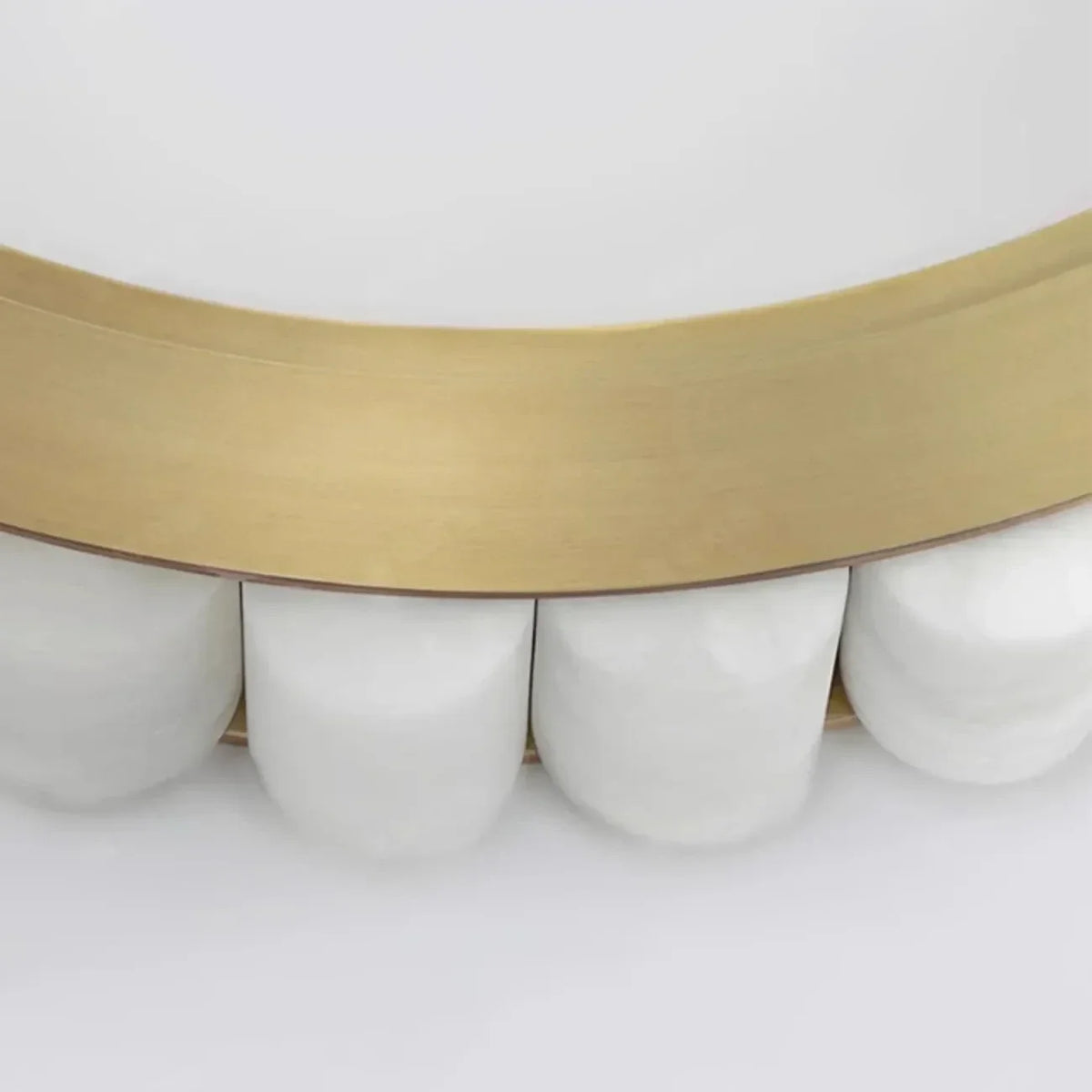 2-Tier Floating Chandelier in alabaster for Dining Room by AUVIELIGHT