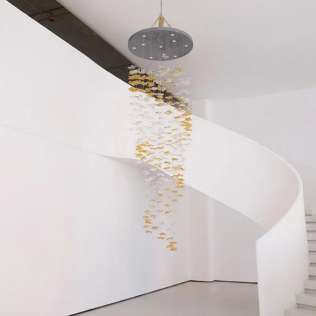 Cloud Floating Chandelier for Dining Room by AUVIELIGHT