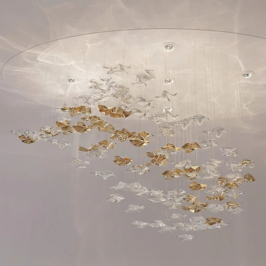 Cloud Floating Chandelier for Dining Room by AUVIELIGHT