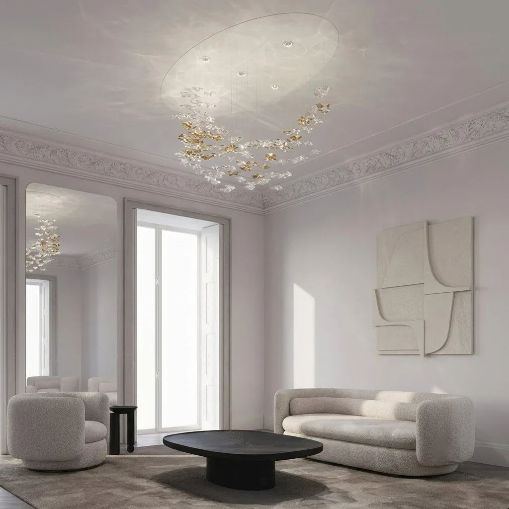 Cloud Floating Chandelier for Dining Room by AUVIELIGHT