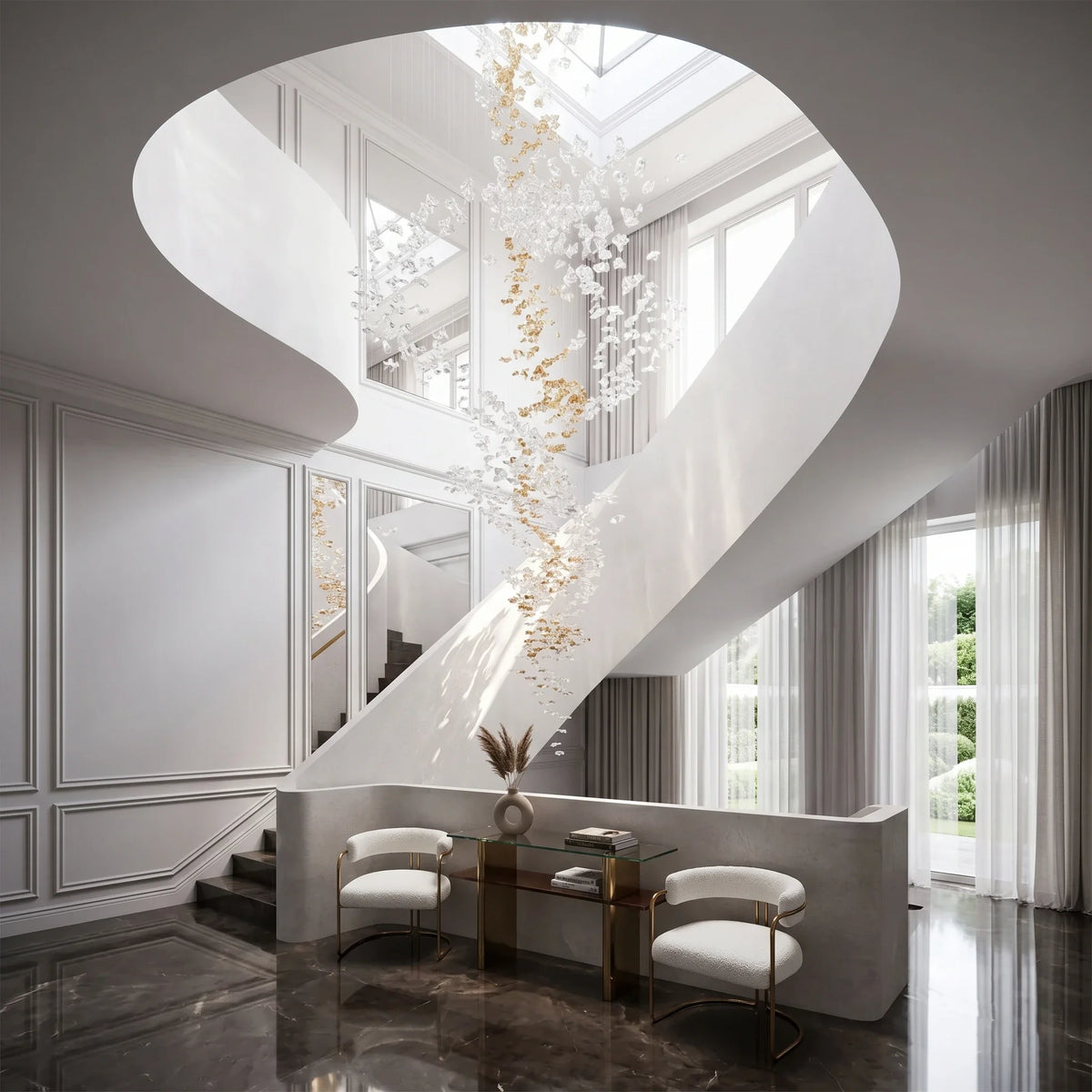 Cloud Floating Chandelier for Dining Room by AUVIELIGHT