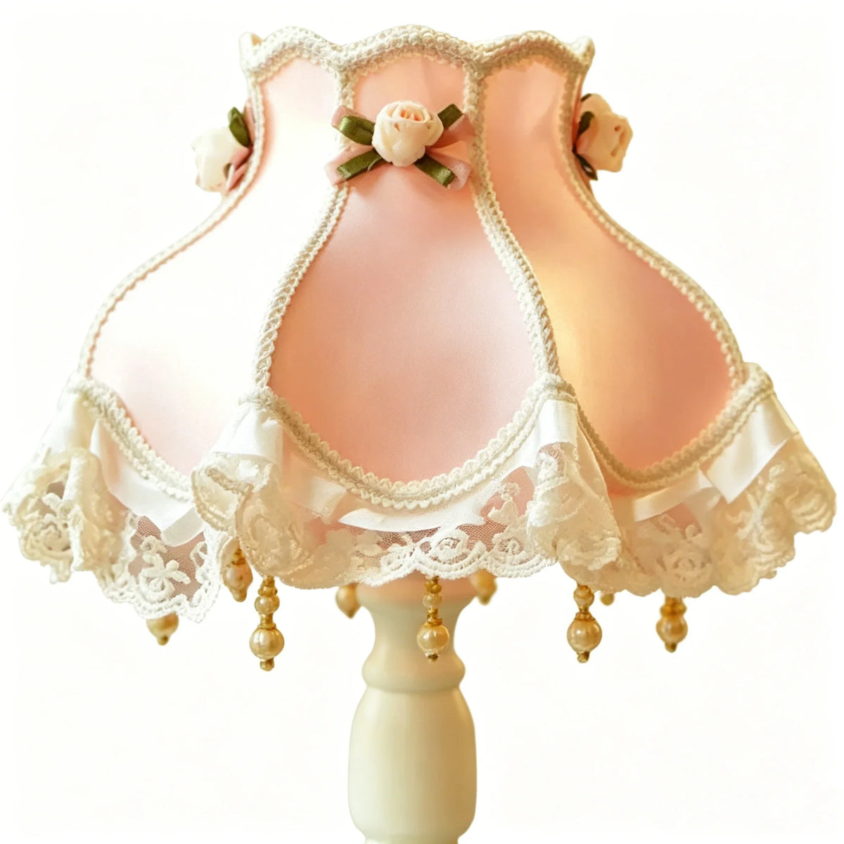 Floral Lace Table Lamp for Living Room by AUVIELIGHT