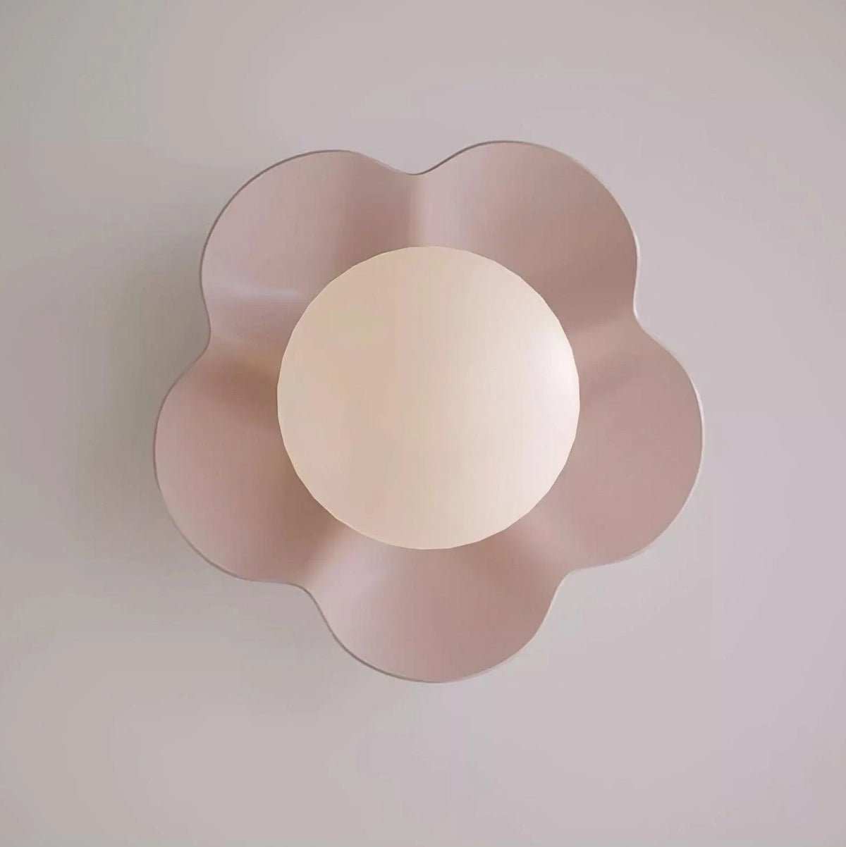 Floral Resin Wall Sconce for Hallway by AUVIELIGHT, ∅ 7.9" x H 6.7" / Dia 20cm x H 17cm / Pink