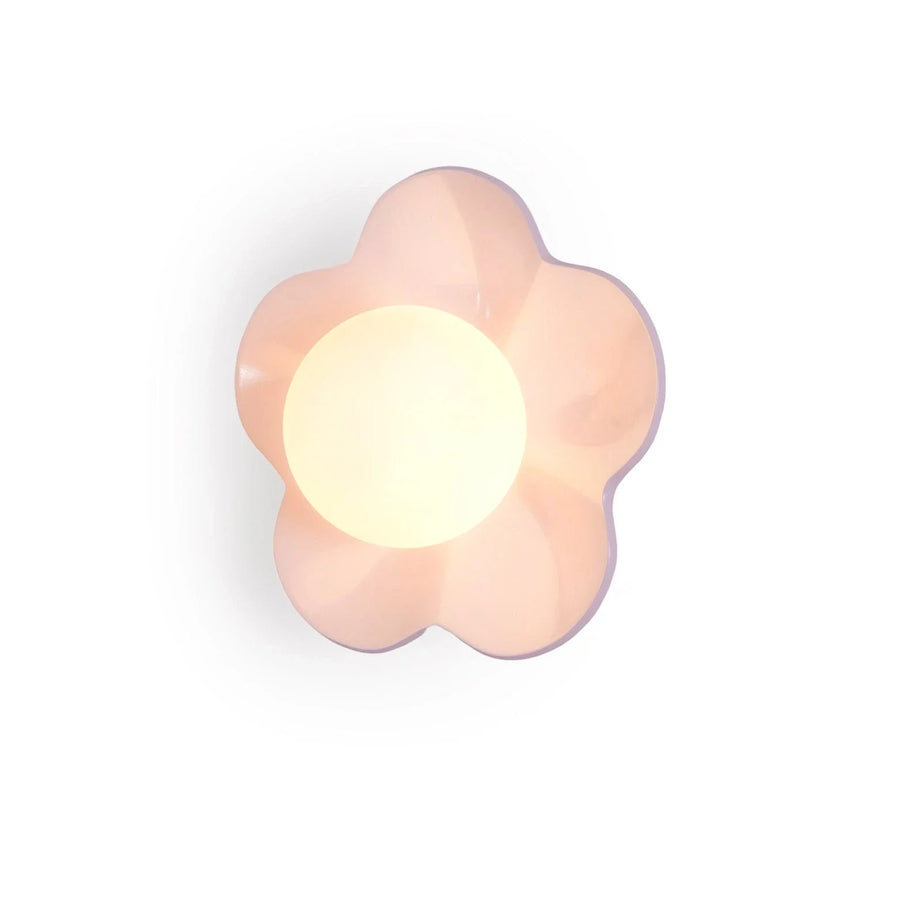 Floral Resin Wall Sconce for Hallway by AUVIELIGHT