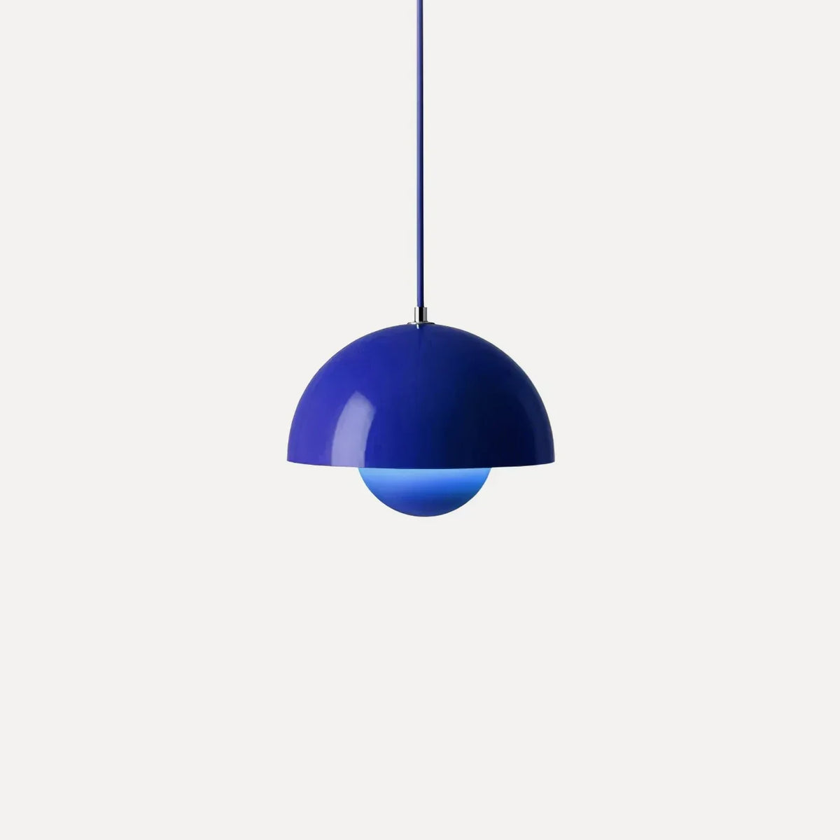 Flowerpot Pendant Light for Kitchen Island by AUVIELIGHT, ∅ 14.9″ x H 10.2″ / Dia 38cm x H 26cm / Klein Blue and 1 other sizes
