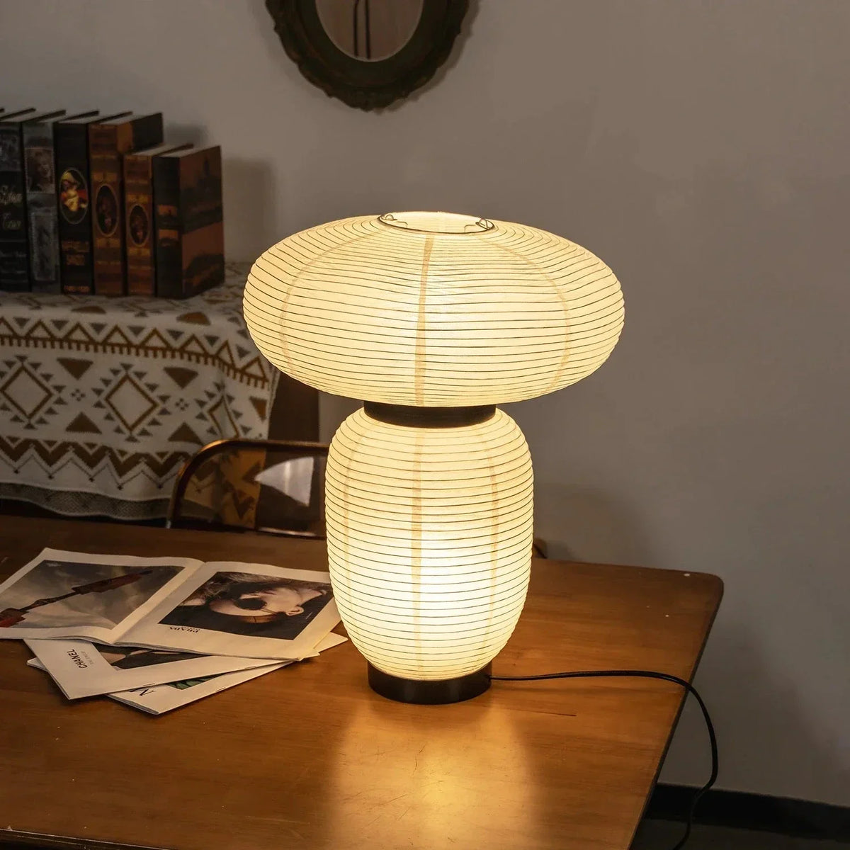 Formakami Table Lamp in paper for Living Room by AUVIELIGHT