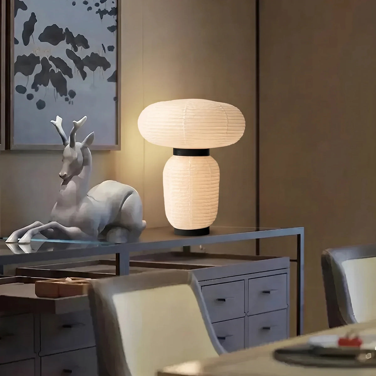 Formakami Table Lamp in paper for Living Room by AUVIELIGHT