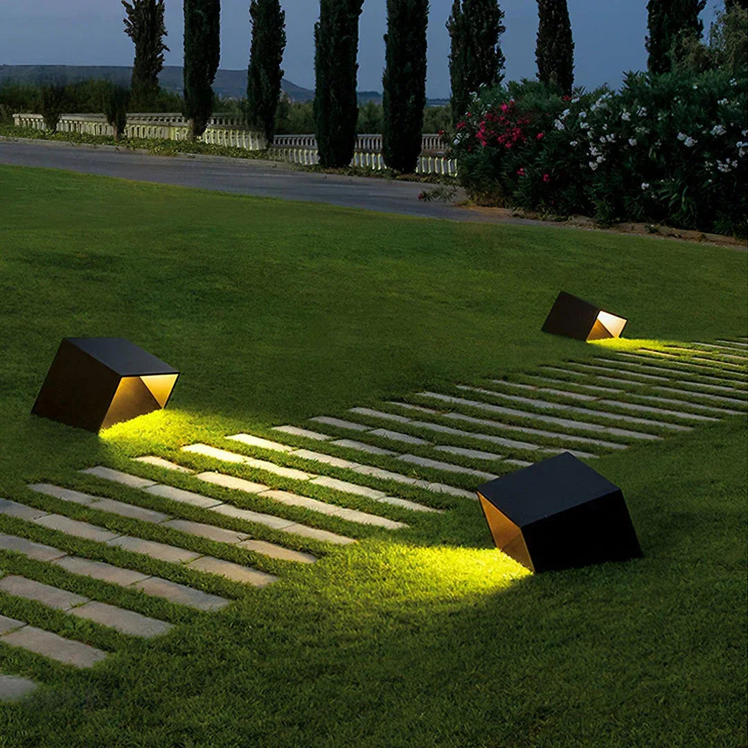 Decoration Cube Outdoor Wall Light for Patio by AUVIELIGHT