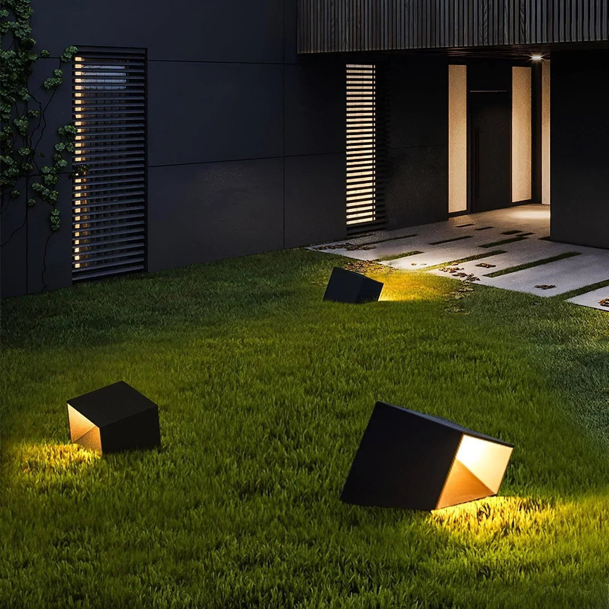 Decoration Cube Outdoor Wall Light for Patio by AUVIELIGHT
