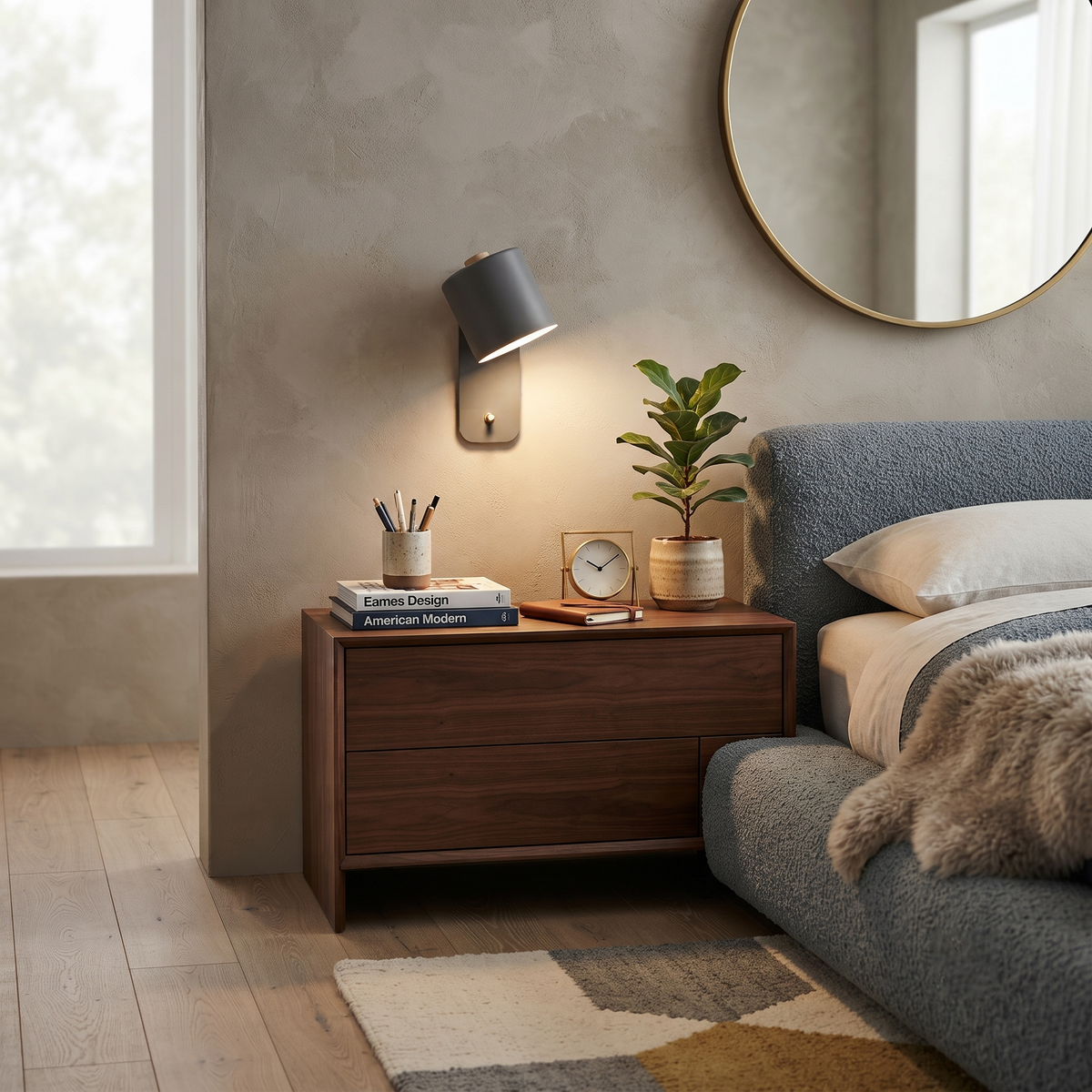 Minimalist Wall Sconce in metal for Hallway by AUVIELIGHT