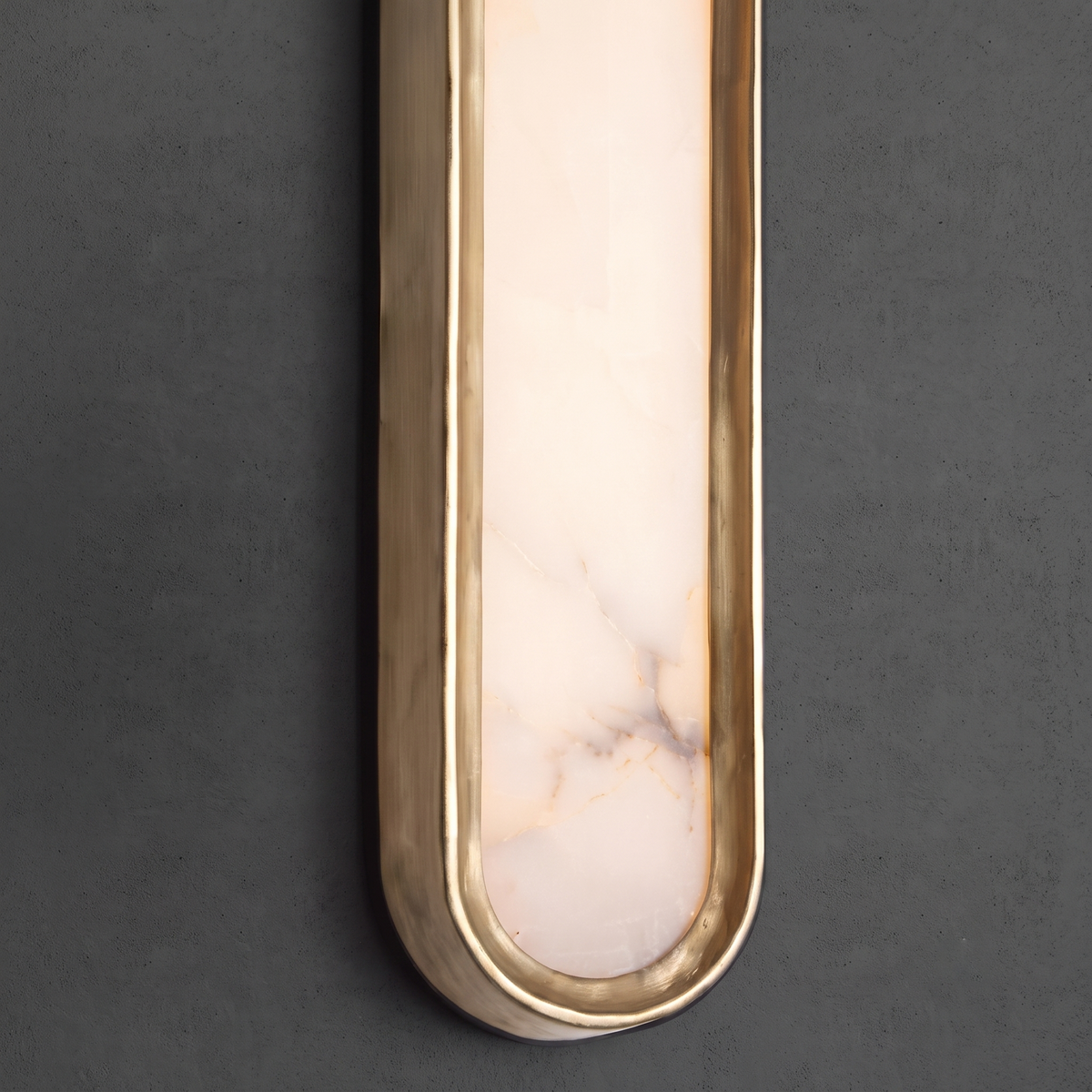 Aura Arch Wall Sconce in alabaster for Hallway by AUVIELIGHT