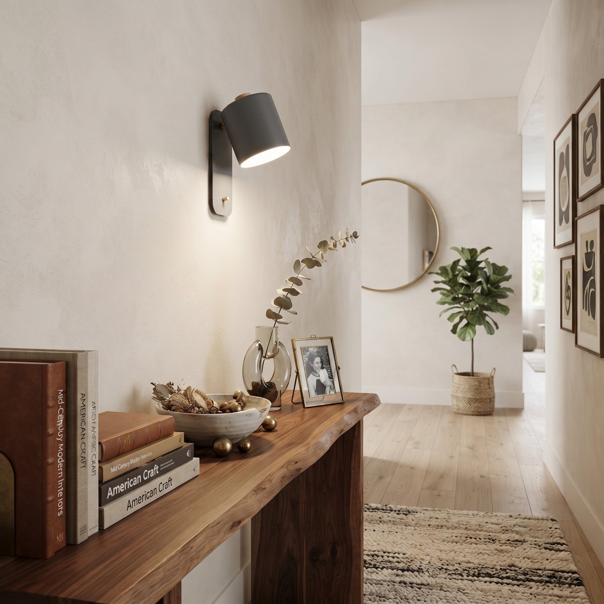 Minimalist Wall Sconce in metal for Hallway by AUVIELIGHT