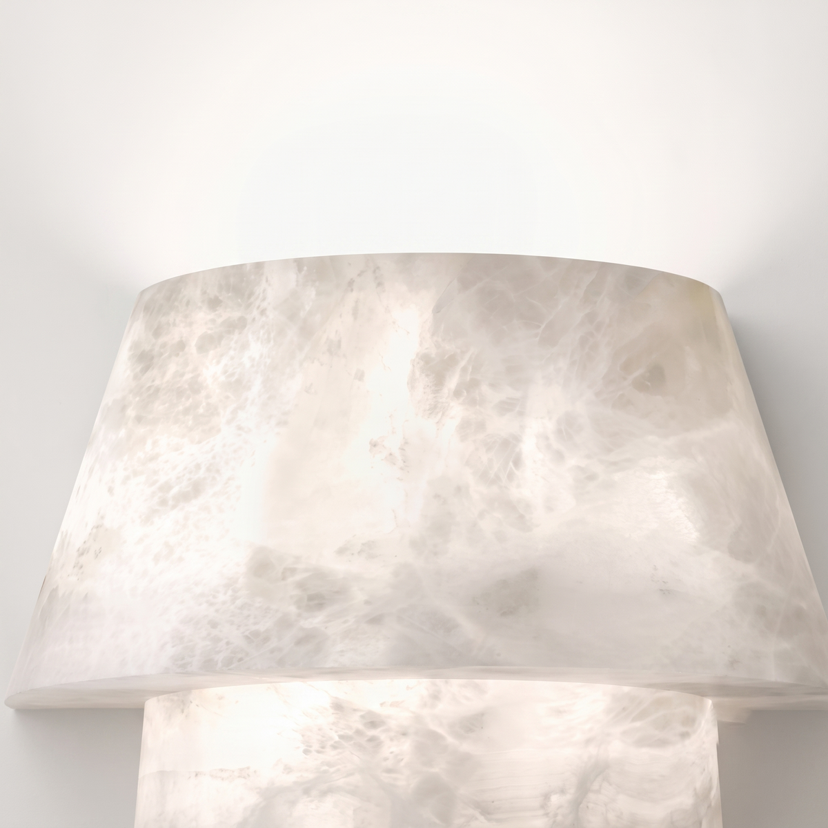 Laboratory Tiered Wall Sconce in alabaster for Hallway by AUVIELIGHT