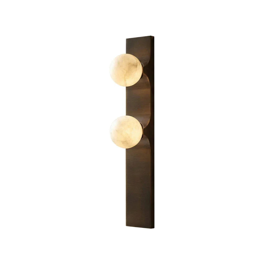 Geo Bar Wall Sconce in alabaster for Hallway by AUVIELIGHT