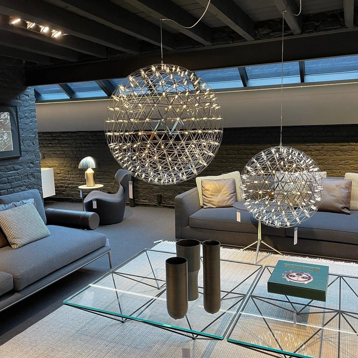 Geodesic Sphere Chandelier for Dining Room by AUVIELIGHT