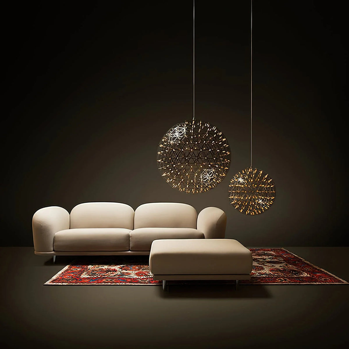 Geodesic Sphere Chandelier for Dining Room by AUVIELIGHT