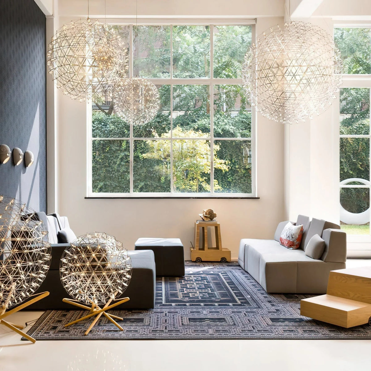 Geodesic Sphere Chandelier for Dining Room by AUVIELIGHT