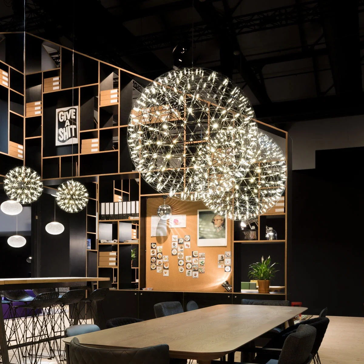 Geodesic Sphere Chandelier for Dining Room by AUVIELIGHT